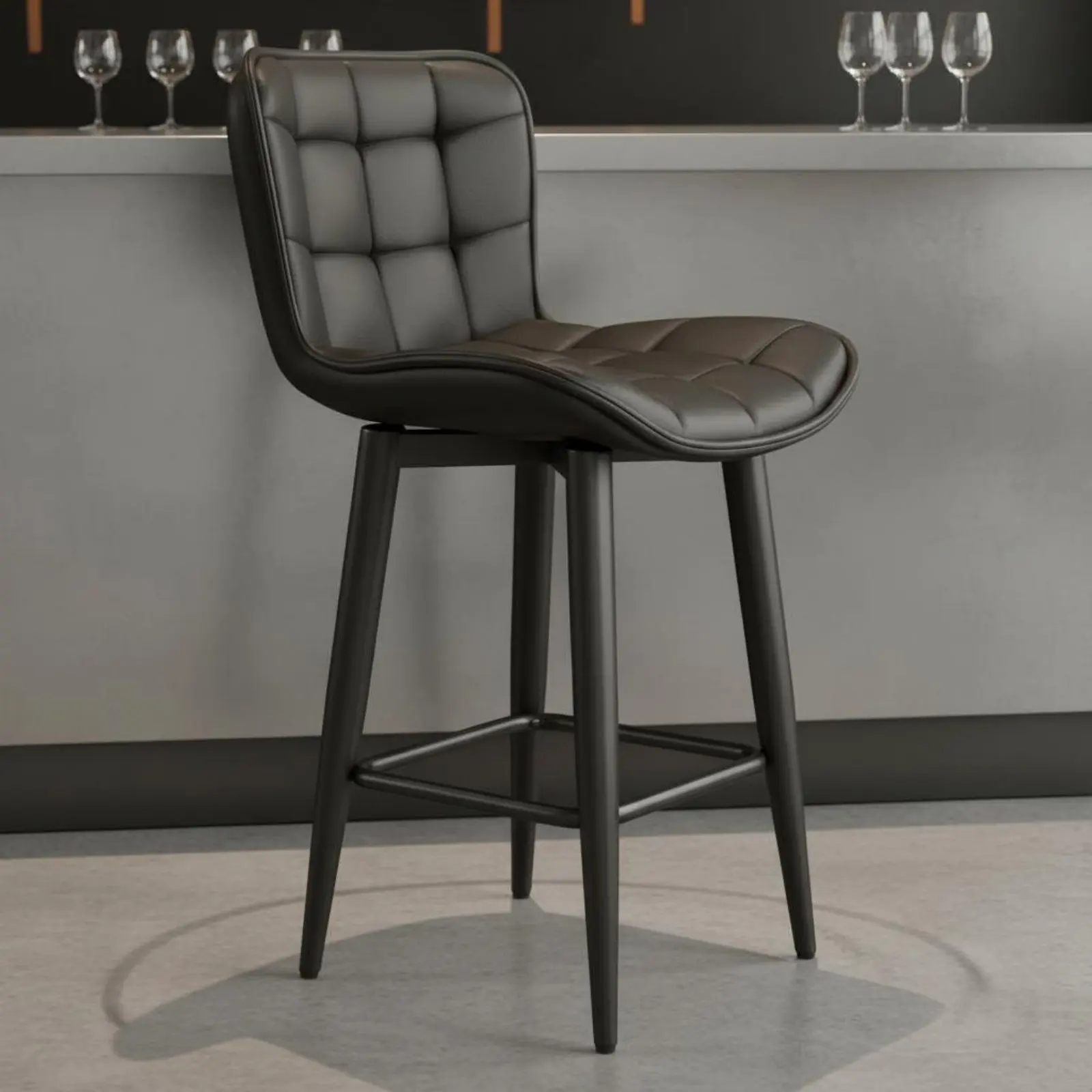 Rotate Counter Stool Ergonomic Backrest Upholstered Bar Stool Kitchen Island Chair Scuff Resistant Textile Home Furniture
Rotate Counter Stool Ergonomic Backrest Upholstered Bar Stool Kitchen Island Chair Scuff Resistant Textile Home Furniture