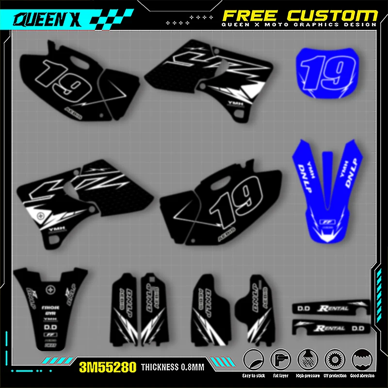 Мотоциклетные графические наклейки QUEEN X MOTO для YAMAHA YZ250 400 426 1998 1999 2000 2001 2002, наклейки на мотоцикл 004
Мотоциклетные графические наклейки QUEEN X MOTO для YAMAHA YZ250 400 426 1998 1999 2000 2001 2002, наклейки на мотоцикл 004