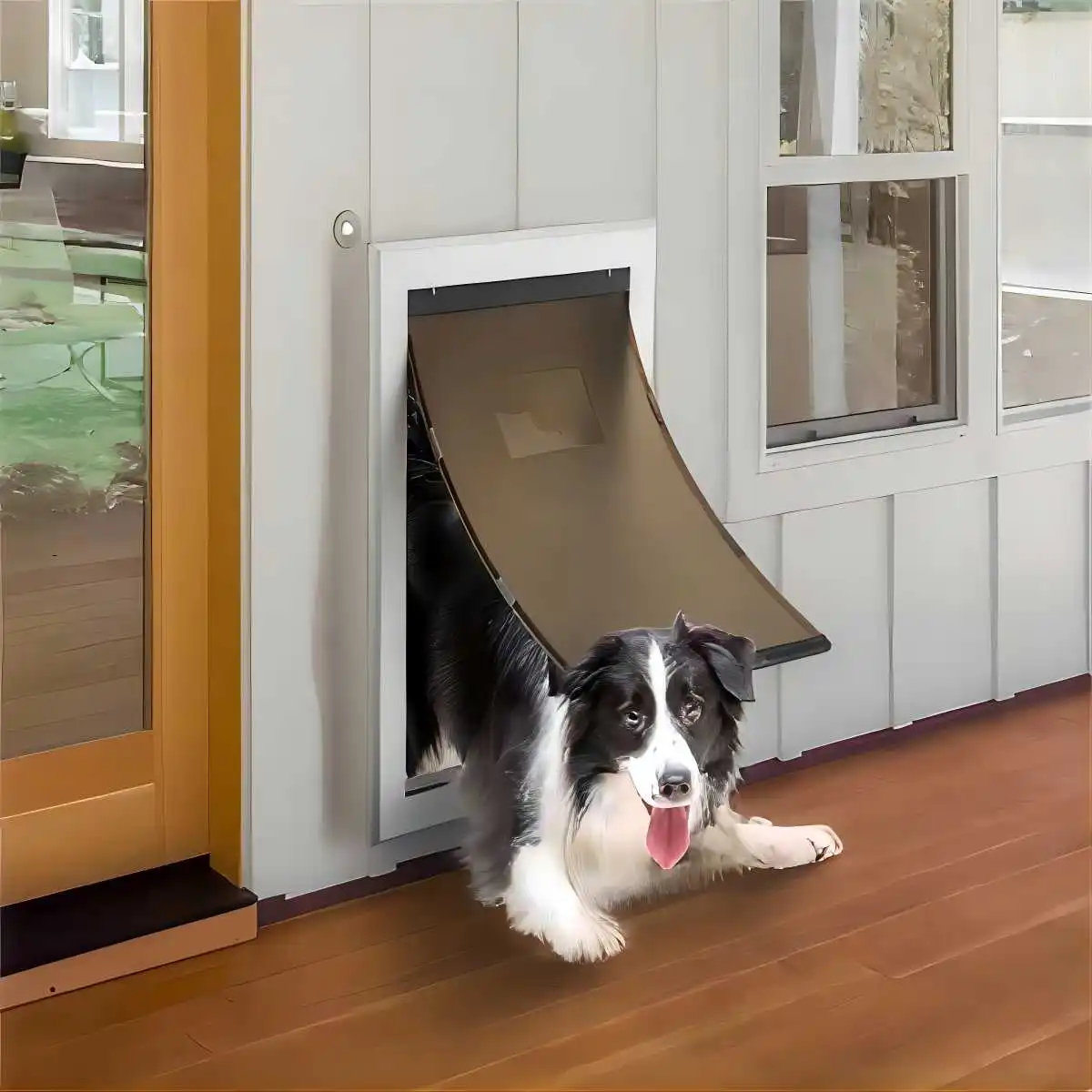 Adjustable Control Flap Interior Durable Flap Dog Door Cat Dog Gate Doors With Aluminum Frame-Easy Access for Canine Companion
Adjustable Control Flap Interior Durable Flap Dog Door Cat Dog Gate Doors With Aluminum Frame-Easy Access for Canine Companion