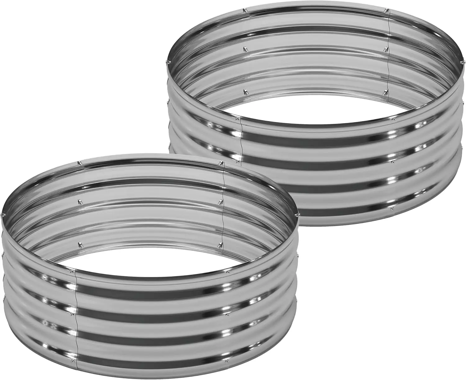 2PCS 3x3x1FT Galvanized Raised Garden Bed Kit,Vegetable Boxes-Round Metal Flower Box,Large Planter Raised Beds Outdoor Garden fo
2PCS 3x3x1FT Galvanized Raised Garden Bed Kit,Vegetable Boxes-Round Metal Flower Box,Large Planter Raised Beds Outdoor Garden fo