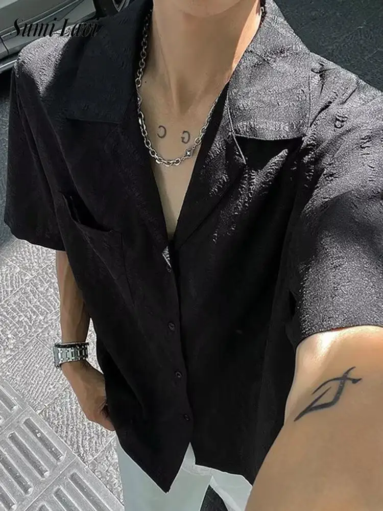 Vintage Jacquard Textured Shirts For Mens 2025 Summer New Fashion Solid Color Buttoned Shirt Short Sleeve Turn-down Collar Shirt
Vintage Jacquard Textured Shirts For Mens 2025 Summer New Fashion Solid Color Buttoned Shirt Short Sleeve Turn-down Collar Shirt