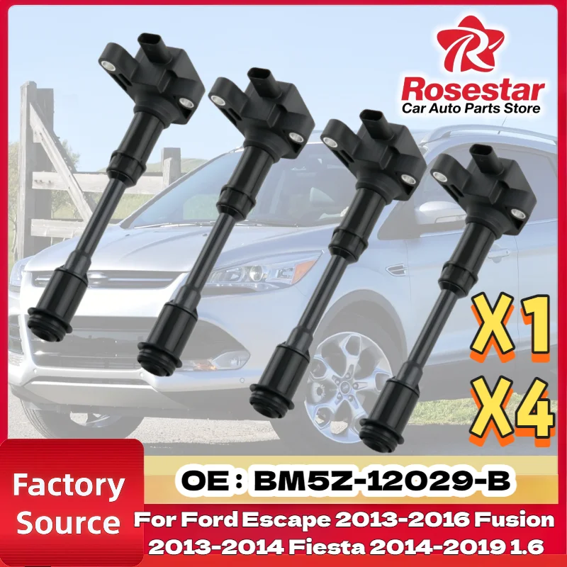 BM5Z12029B Ignition Coils for Ford Escape Fiesta Fusion Transit Connect Kuga Mondeo Focus 1.6L 2013-2014 for Volvo V70 1/4PCS
BM5Z12029B Ignition Coils for Ford Escape Fiesta Fusion Transit Connect Kuga Mondeo Focus 1.6L 2013-2014 for Volvo V70 1/4PCS