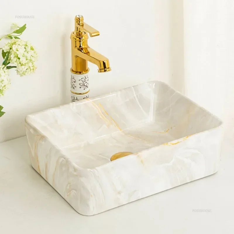 European Ceramic Bathroom Sink Basin Household Art Wash Basin Balcony Vessel Gold Sinks Toilet Sink Small Shampoo Basins b
European Ceramic Bathroom Sink Basin Household Art Wash Basin Balcony Vessel Gold Sinks Toilet Sink Small Shampoo Basins b