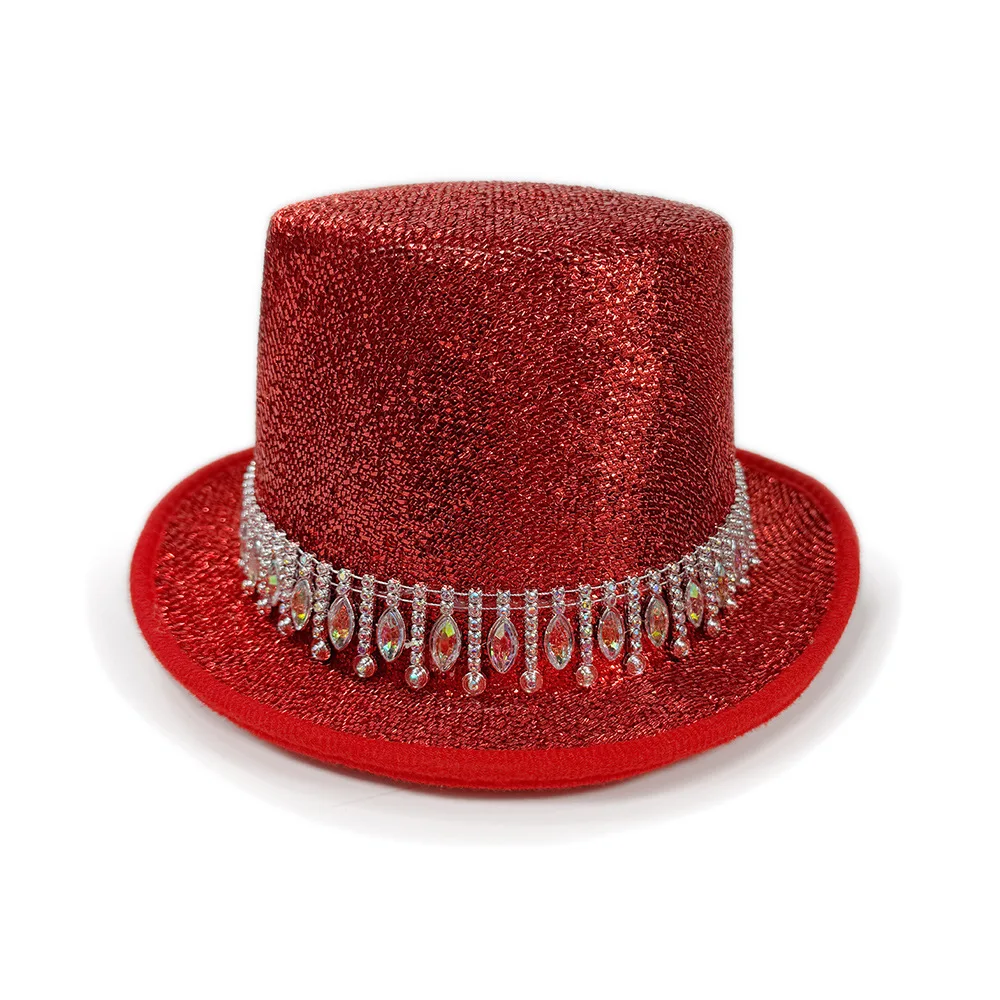 Colorful Cowgirl Cap Dazzling Jazz Hat Magician Hat High-Quality Glitter Western Hat For Festival Halloween Weddings
Colorful Cowgirl Cap Dazzling Jazz Hat Magician Hat High-Quality Glitter Western Hat For Festival Halloween Weddings