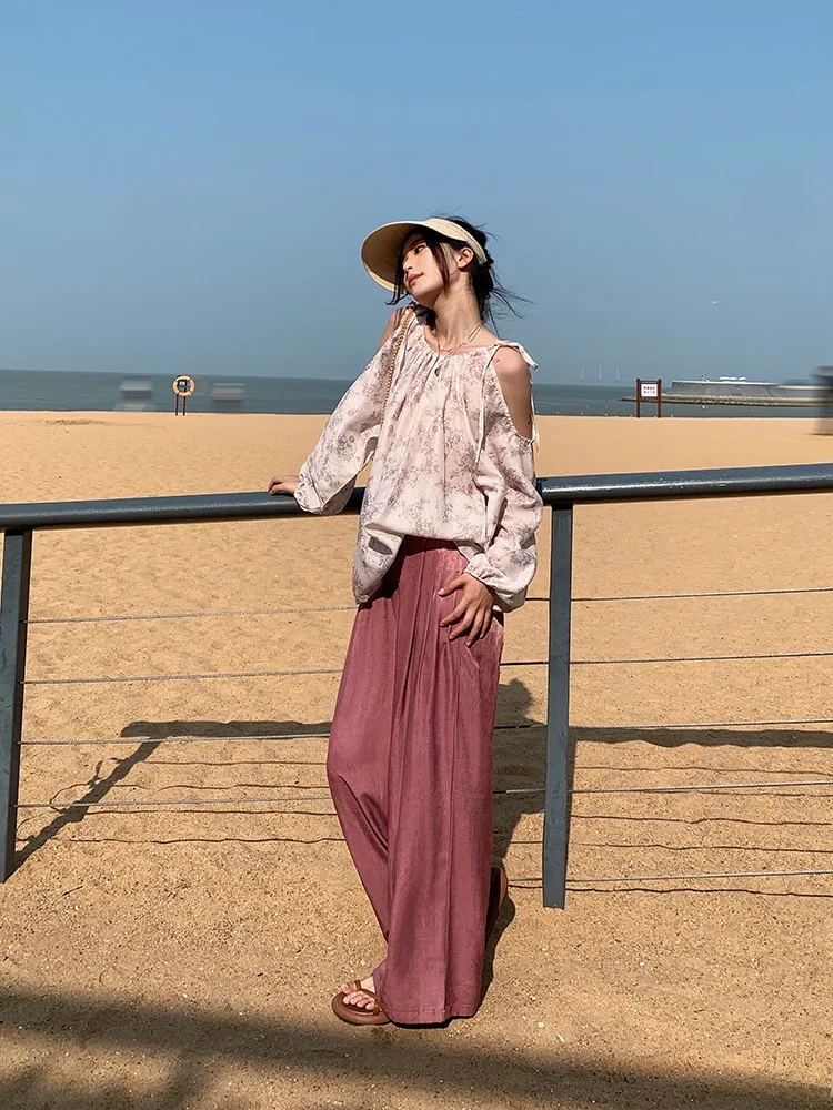 Fraant Bubble Floral Print Chiffon irt Women's Summer 2025 New Sle oulder Bared Long Sve Versatile Small irt
Fraant Bubble Floral Print Chiffon irt Women's Summer 2025 New Sle oulder Bared Long Sve Versatile Small irt