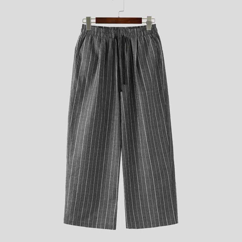 INCERUN Men Striped Pants Drawstring Joggers Loose Casual Trousers Men Streetwear 2025 Fashion Leisure Male Long Pants S-5XL
INCERUN Men Striped Pants Drawstring Joggers Loose Casual Trousers Men Streetwear 2025 Fashion Leisure Male Long Pants S-5XL