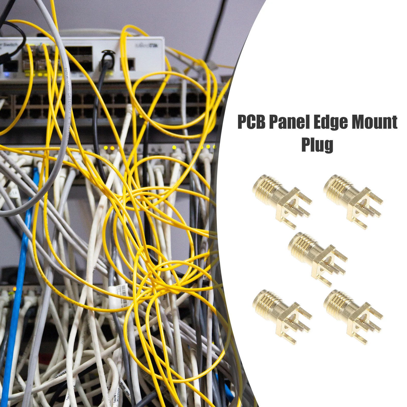 5Pcs Vertical Thru Hole Connector Sma Edge Mount Adapter Durable Metal Material Easy to Use Wide Application Range
5Pcs Vertical Thru Hole Connector Sma Edge Mount Adapter Durable Metal Material Easy to Use Wide Application Range