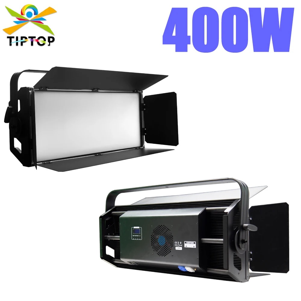 TIPTOP 400W High Power Stage Professional Led Panel Light Low Working Noise With Barndoor Decoration Led Lighting
TIPTOP 400W High Power Stage Professional Led Panel Light Low Working Noise With Barndoor Decoration Led Lighting