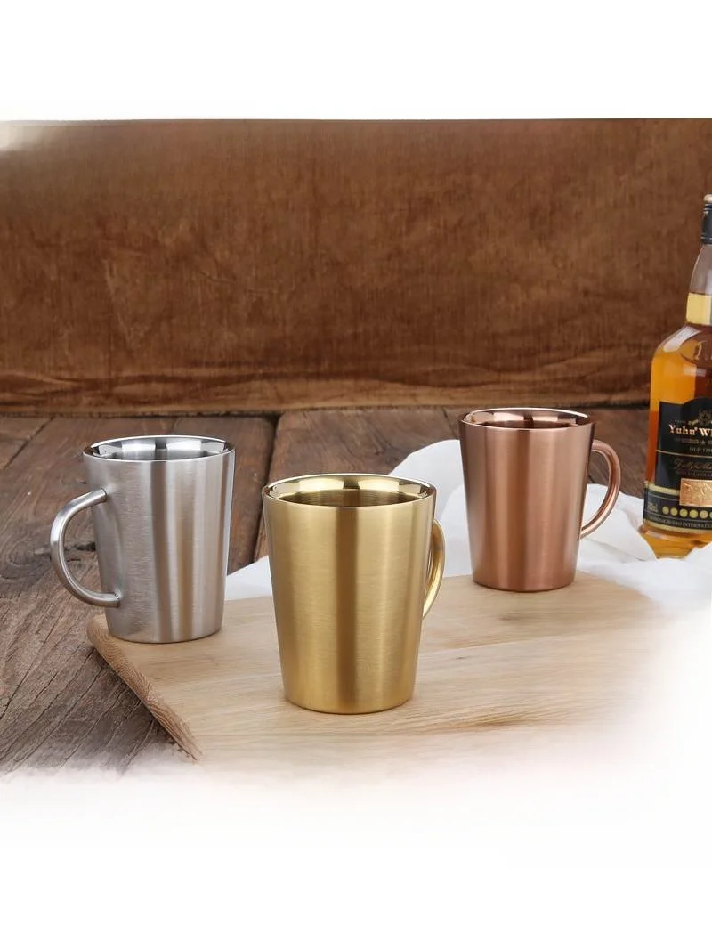 Double Layered 304 Stainless Steel Mug Heat Insulation Coffee Cup with Handle Creative Beer Cup High Aesthetic Value Summer W...
Double Layered 304 Stainless Steel Mug Heat Insulation Coffee Cup with Handle Creative Beer Cup High Aesthetic Value Summer W...