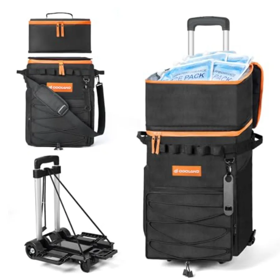 72 Can Rolling Cooler Bag with Wheels and Handle Collapsible Insulated Ice Chest for Beach Camping and Tailgating - Portable Tr
72 Can Rolling Cooler Bag with Wheels and Handle Collapsible Insulated Ice Chest for Beach Camping and Tailgating - Portable Tr