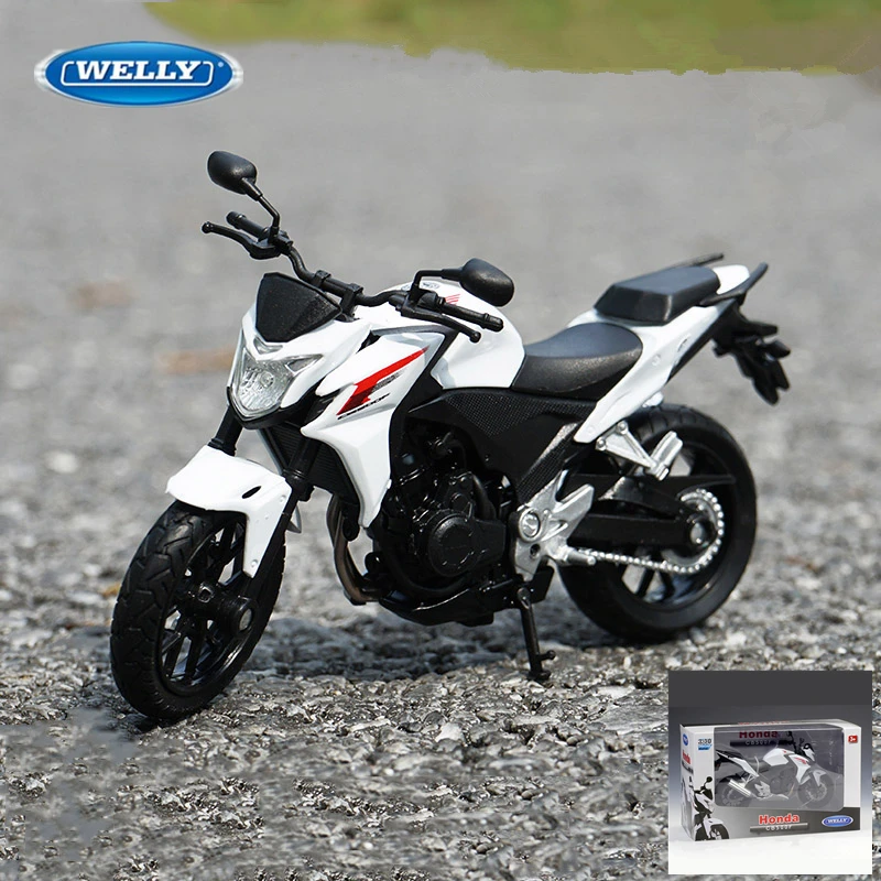 Модель мотоцикла WELLY 1:18 2014 HONDA CB500F из сплава, литая металлическая Модель гоночного мотоцикла, Коллекционная модель, детская игрушка, подарки
Модель мотоцикла WELLY 1:18 2014 HONDA CB500F из сплава, литая металлическая Модель гоночного мотоцикла, Коллекционная модель, детская игрушка, подарки