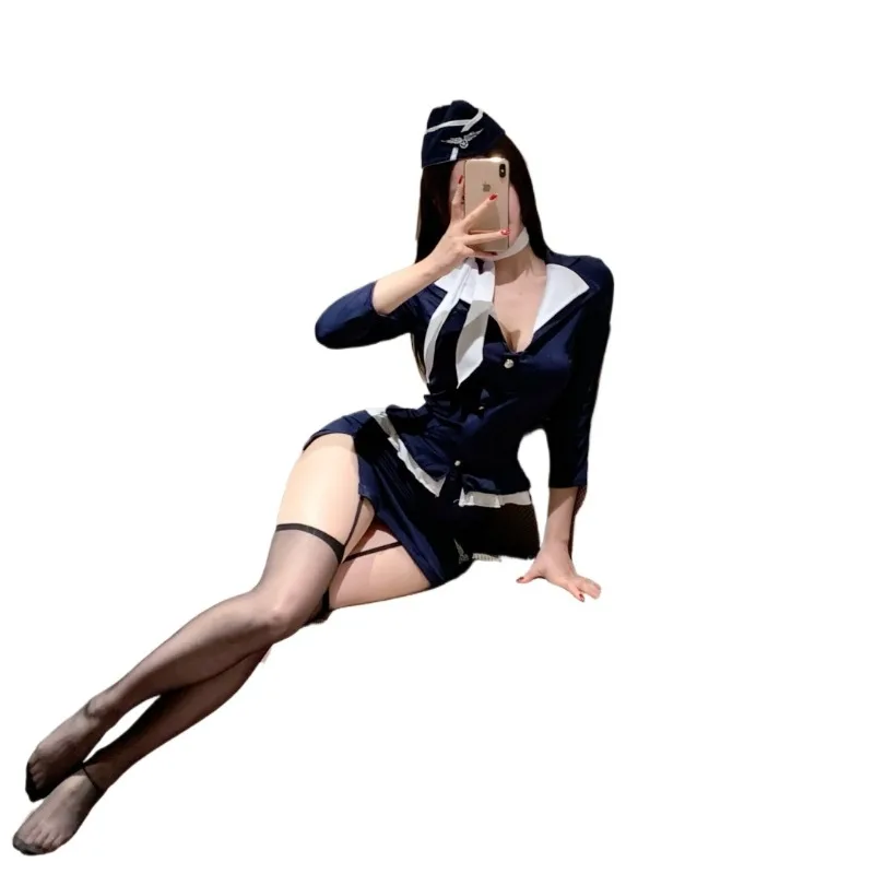 NEW Woman Sexy Airline Stewardess Cosplay Sexy Air Hostess Uniform Halloween Costumes Fancy Role Play Party Nightclub Set
NEW Woman Sexy Airline Stewardess Cosplay Sexy Air Hostess Uniform Halloween Costumes Fancy Role Play Party Nightclub Set