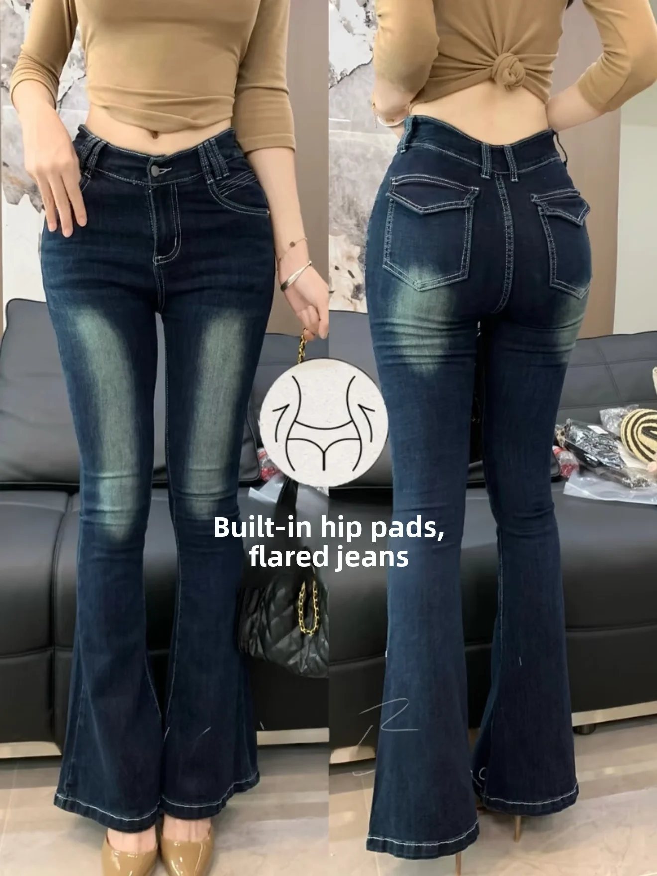 High Waist Slim Fit Women's Jeans Elastic Stretchy Fat Hip Korean Sle Retro American Loose Long Pants
High Waist Slim Fit Women's Jeans Elastic Stretchy Fat Hip Korean Sle Retro American Loose Long Pants