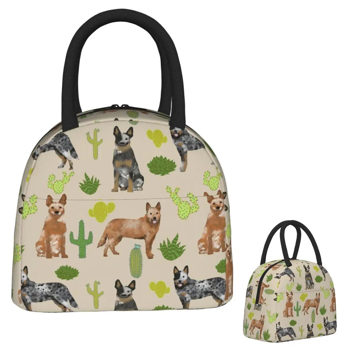 Australian Cattle Dog And Cactus Insulated Lunch Bag for Women Kids Portable Food Boxes Thermal Lunch Box Tote
Australian Cattle Dog And Cactus Insulated Lunch Bag for Women Kids Portable Food Boxes Thermal Lunch Box Tote