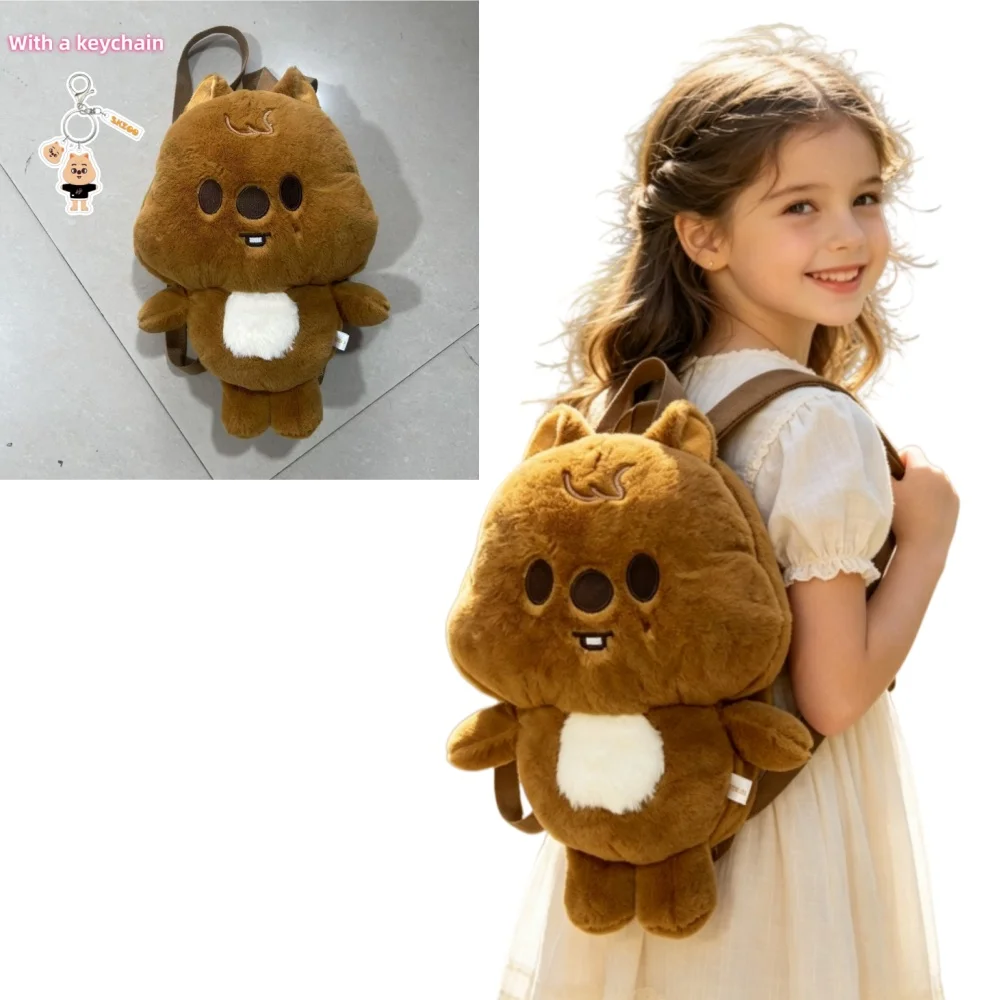 Cute SKZOO Backpack With a keychain Plush Doll STRAY KIDS Peripherals Stuffed Animal Wolf Bear Foxes Duck Fan Birthday Gift
Cute SKZOO Backpack With a keychain Plush Doll STRAY KIDS Peripherals Stuffed Animal Wolf Bear Foxes Duck Fan Birthday Gift