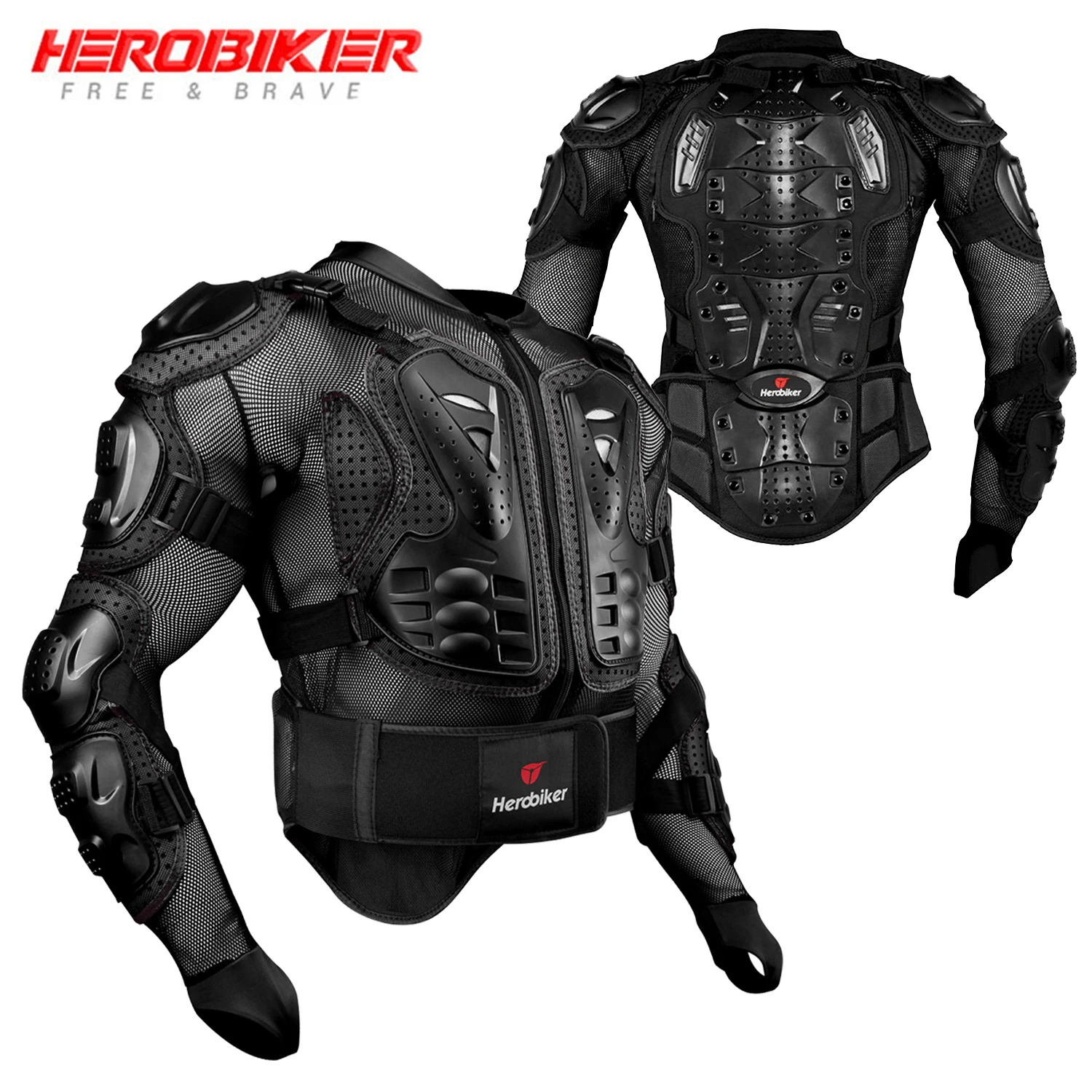 Motorcycle Armor Back And Chest Protection Armor Wear-resistant And Fall Resistant Bicycle Racing Jacket Armor Riding Protection