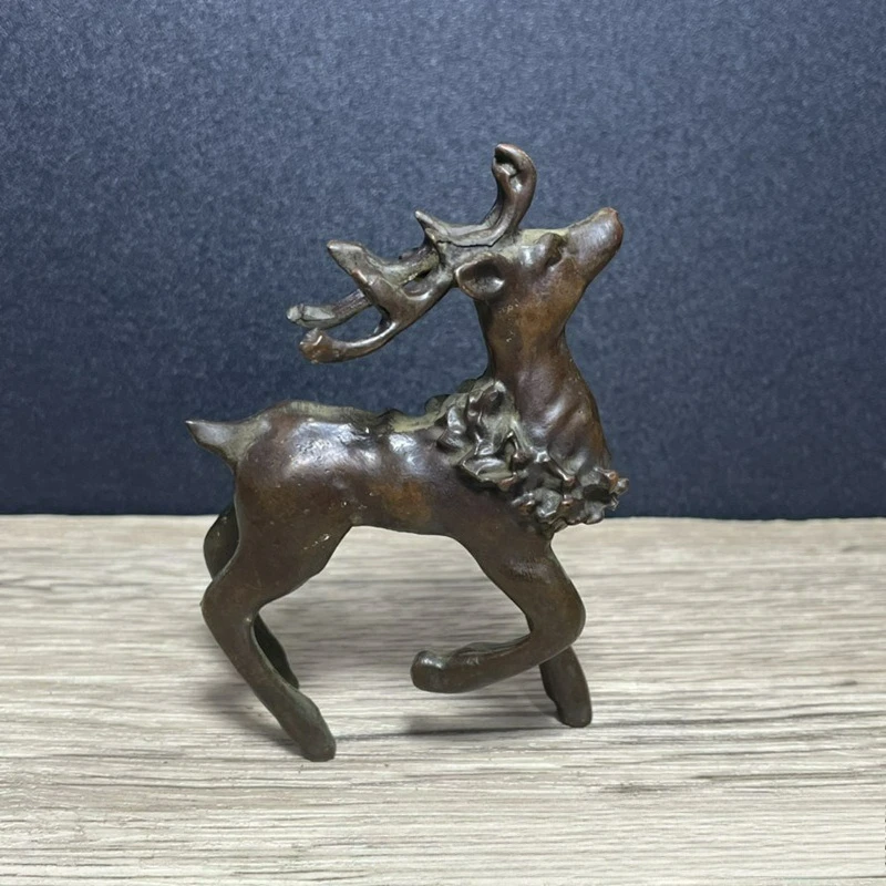 Antique Copper Solid Sika Deer Home Office Desk Small Ornaments Tea Pet Home Decoration Crafts Gifts
Antique Copper Solid Sika Deer Home Office Desk Small Ornaments Tea Pet Home Decoration Crafts Gifts