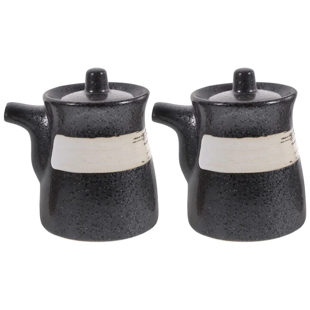2Pcs Ceramic Soy Sauce Bottle Vinegar Container Oil Dispenser Kitchen Supply Housewarming Gift Soy Sauce Bottle
2Pcs Ceramic Soy Sauce Bottle Vinegar Container Oil Dispenser Kitchen Supply Housewarming Gift Soy Sauce Bottle