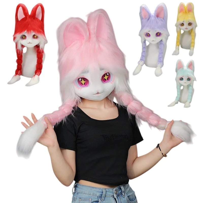 Fursuit Kigurumi Headset Furry Cosplay Costume Head Base Paws Comiket Furries Rubbit Doll Cat Doll Kig Costume Animal
Fursuit Kigurumi Headset Furry Cosplay Costume Head Base Paws Comiket Furries Rubbit Doll Cat Doll Kig Costume Animal
