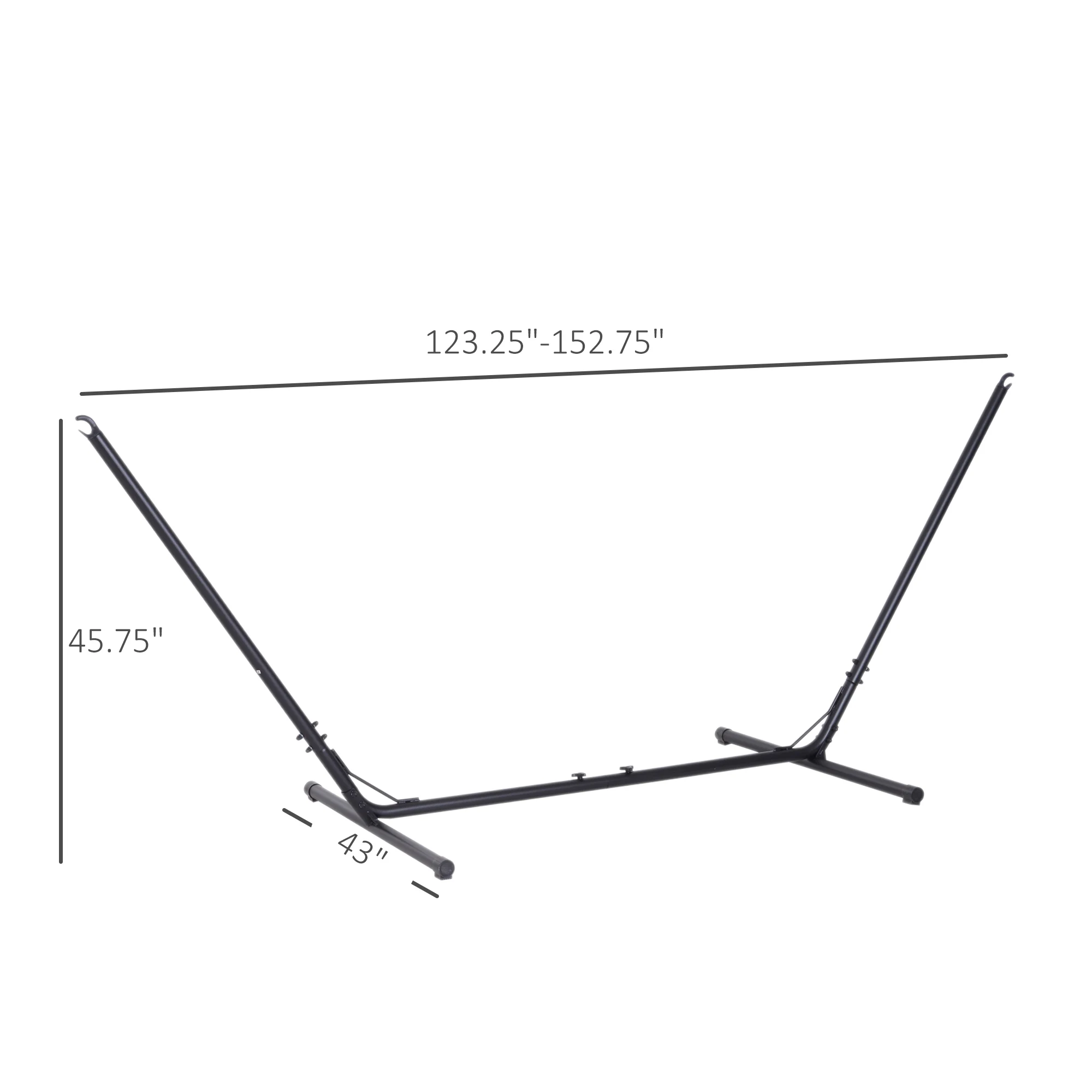 Compact Durable 10-13ft Adjustable Steel Hammock Stand Heavy Duty Portable Carrying Space Saving for Indoor Outdoor Pro Black
Compact Durable 10-13ft Adjustable Steel Hammock Stand Heavy Duty Portable Carrying Space Saving for Indoor Outdoor Pro Black