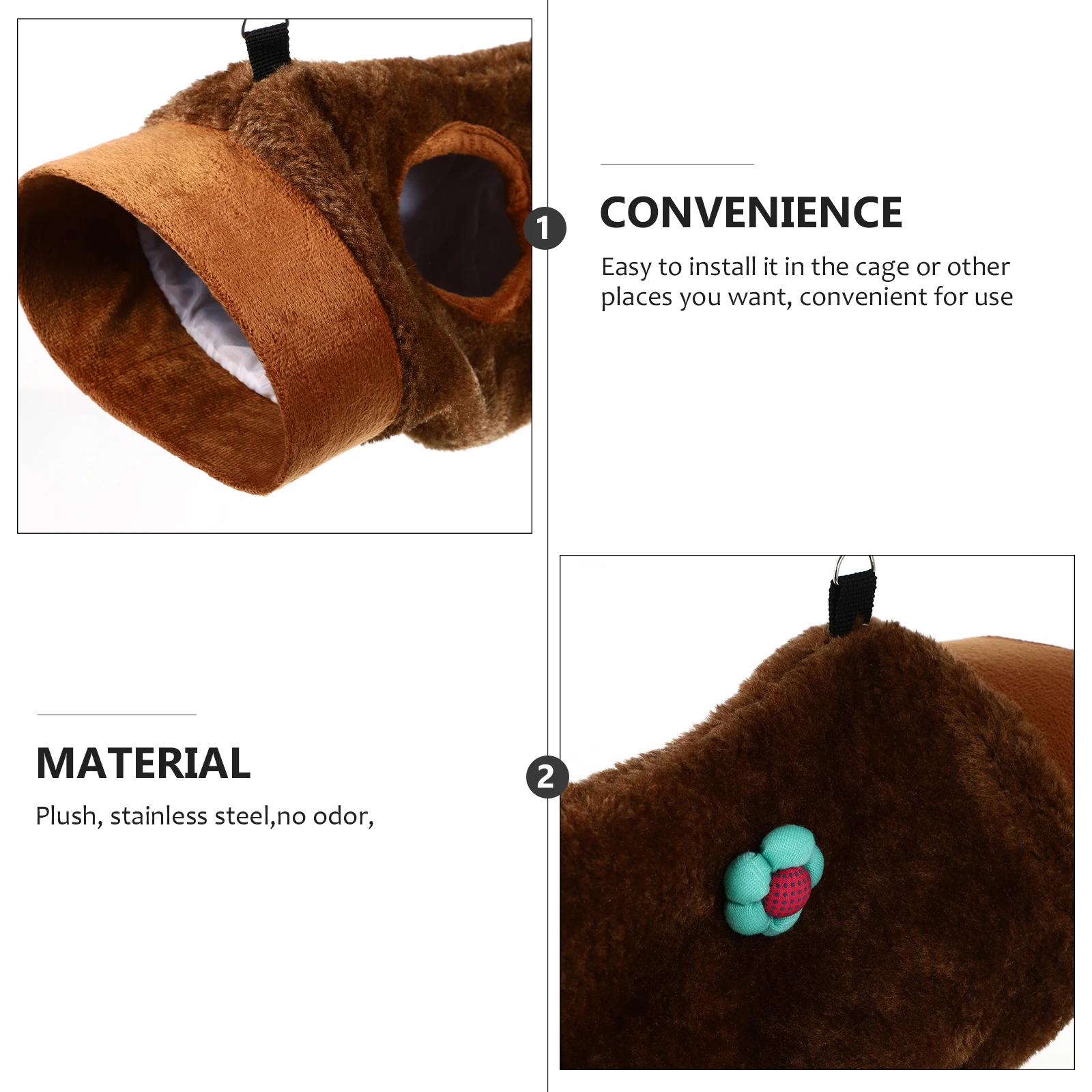 Small Pets Hanging Hammock Comfortable Adorable Nest for Hamster Toy Warm Tunnel Cage Safe Durable High class Materials Easy
Small Pets Hanging Hammock Comfortable Adorable Nest for Hamster Toy Warm Tunnel Cage Safe Durable High class Materials Easy
