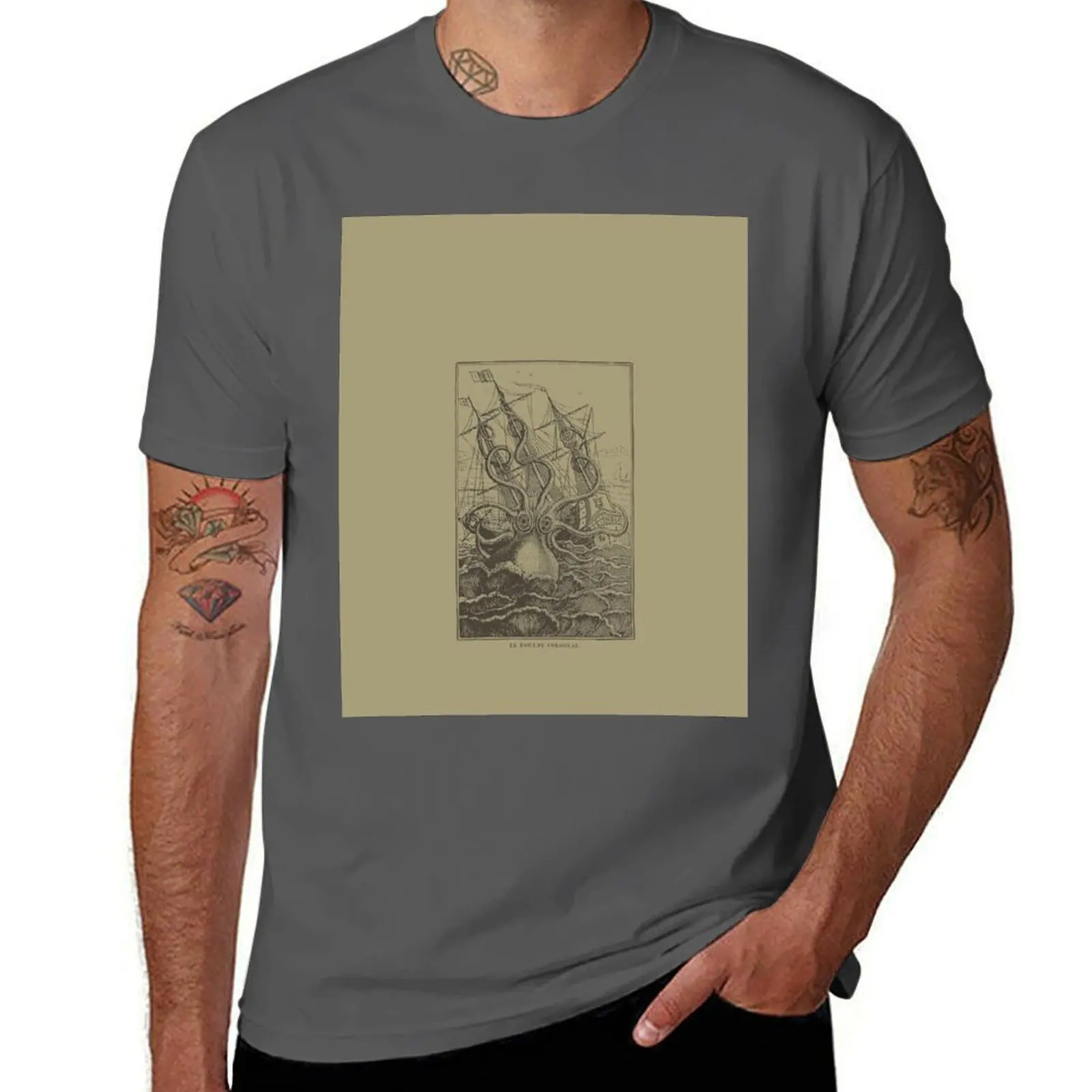 Colossal Octopus Kraken Attacking Ship Sea Monster T-Shirt t shirt man casual man tshirt T-Shirt
Colossal Octopus Kraken Attacking Ship Sea Monster T-Shirt t shirt man casual man tshirt T-Shirt