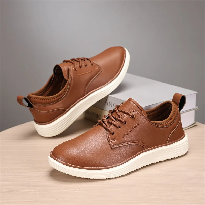 Lightweight Cheap Shoes for Men Fashion Brown Men's Leather Shoes Big Size 47 Comfortable Casual Shoes Men Zapatos Para Hombre
Lightweight Cheap Shoes for Men Fashion Brown Men's Leather Shoes Big Size 47 Comfortable Casual Shoes Men Zapatos Para Hombre