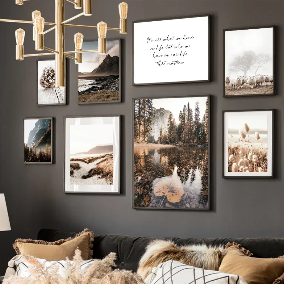 Flower Reed Lake Sheep Mountain Quotes Wall Art Canvas Painting Nordic Posters And Prints Wall Pictures For Living Room Decor
Flower Reed Lake Sheep Mountain Quotes Wall Art Canvas Painting Nordic Posters And Prints Wall Pictures For Living Room Decor