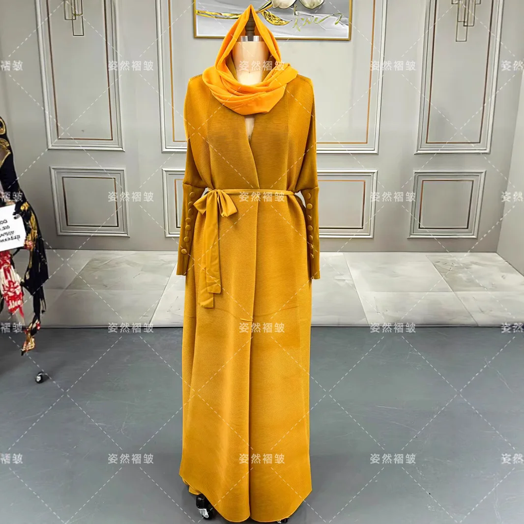 Abaya Miyake Pleats Long Fold Trench Coat Muslim Ethnic Women's Plisse Robe + Hijab Miyake Pleats Long Coat Robe Pleat Clothing
Abaya Miyake Pleats Long Fold Trench Coat Muslim Ethnic Women's Plisse Robe + Hijab Miyake Pleats Long Coat Robe Pleat Clothing