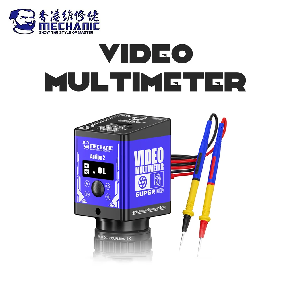 MECHANIC Action 2, 38 МП, видеомультиметр, HDMI, USB-выход, дисплей реального времени для микроскопа, телефона, печатная плата, высокоточный инструмент для ремонта
MECHANIC Action 2, 38 МП, видеомультиметр, HDMI, USB-выход, дисплей реального времени для микроскопа, телефона, печатная плата, высокоточный инструмент для ремонта