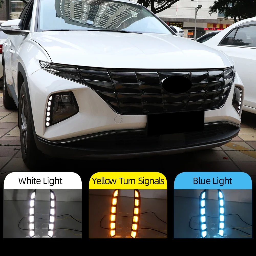 2PCS Daytime Running Lights For Hyundai Tucson 2021 2022 2023 2024 LED DRL Dynamic Turn Signal Car Fog Lamp Auto Daylights
2PCS Daytime Running Lights For Hyundai Tucson 2021 2022 2023 2024 LED DRL Dynamic Turn Signal Car Fog Lamp Auto Daylights