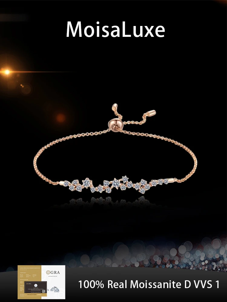 MoisaLuxe Moissanite Bracelet 925 Sterling Silver for Women Flower Branch for Style Bracelets Classic Gift Fashion Jewelry
MoisaLuxe Moissanite Bracelet 925 Sterling Silver for Women Flower Branch for Style Bracelets Classic Gift Fashion Jewelry