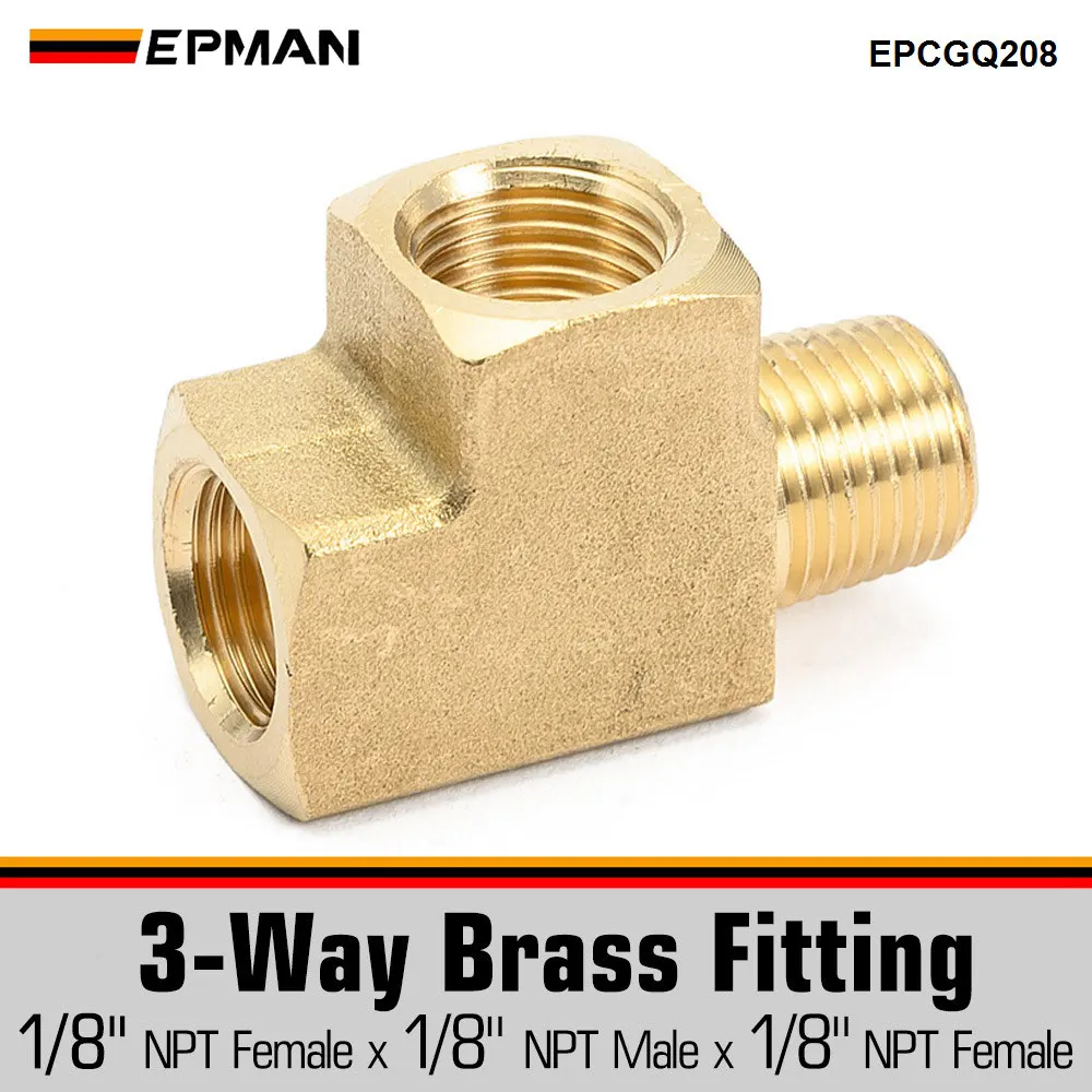 EPMAN Brass Pipe Fitting Barstock Street Tee T 3 Way NPT 1/8"F x 1/8" F x 1/8" Male Adapter Fittings F/Pipe/Tank EPCGQ208
EPMAN Brass Pipe Fitting Barstock Street Tee T 3 Way NPT 1/8"F x 1/8" F x 1/8" Male Adapter Fittings F/Pipe/Tank EPCGQ208