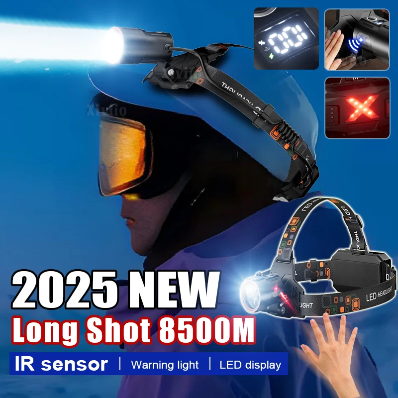 2025 Новое обновление, мощный светодиодный налобный фонарь, портативный перезаряжаемый налобный фонарь, 8500 м, дальний налобный фонарь, налобный фонарь для рыбалки
2025 Новое обновление, мощный светодиодный налобный фонарь, портативный перезаряжаемый налобный фонарь, 8500 м, дальний налобный фонарь, налобный фонарь для рыбалки