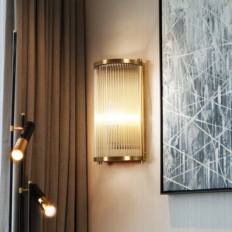 Classical Copper Wall Lamp Light Luxury Simple Glass Wall Light Bedroom Bedside Lighting Aisle Corridor LED Sconces Lamp
Classical Copper Wall Lamp Light Luxury Simple Glass Wall Light Bedroom Bedside Lighting Aisle Corridor LED Sconces Lamp