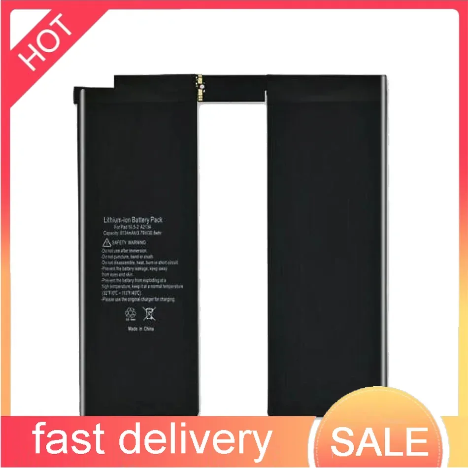 Tablet Battery For Apple iPad Air 3 2019 pro10.5 2nd A2152 A253 A2154 A2123 8134mAh Long Lasting High Compatibility
Tablet Battery For Apple iPad Air 3 2019 pro10.5 2nd A2152 A253 A2154 A2123 8134mAh Long Lasting High Compatibility