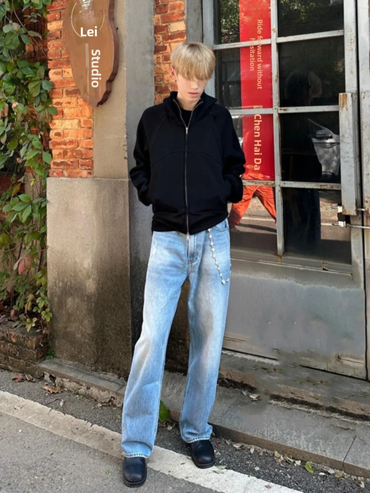 Blue Men's Straight Leg Jeans High Waist Long Tapered Pants Autumn Wear Casual High Street Sle for Taller Men
Blue Men's Straight Leg Jeans High Waist Long Tapered Pants Autumn Wear Casual High Street Sle for Taller Men