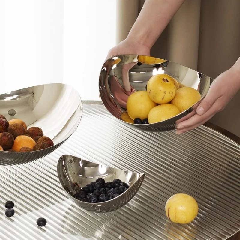 Luxury Stainless Steel Fruit Bowl Modern Snack Tray for Living Room High End Nut Serving Plate for Home & Commercial Club
Luxury Stainless Steel Fruit Bowl Modern Snack Tray for Living Room High End Nut Serving Plate for Home & Commercial Club