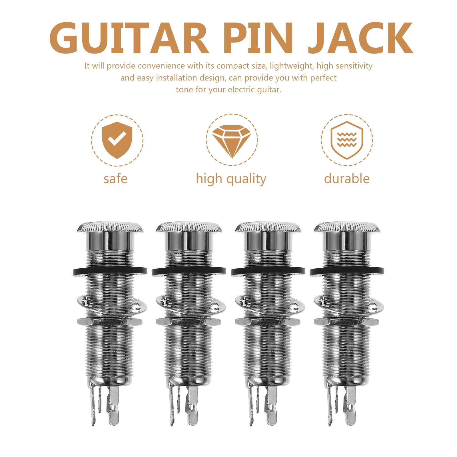 4 Pin Stereo Socket Plug Cylinder Output Jack Adapter Electric Guitar Flush Mount Metal Audio Barrel
4 Pin Stereo Socket Plug Cylinder Output Jack Adapter Electric Guitar Flush Mount Metal Audio Barrel