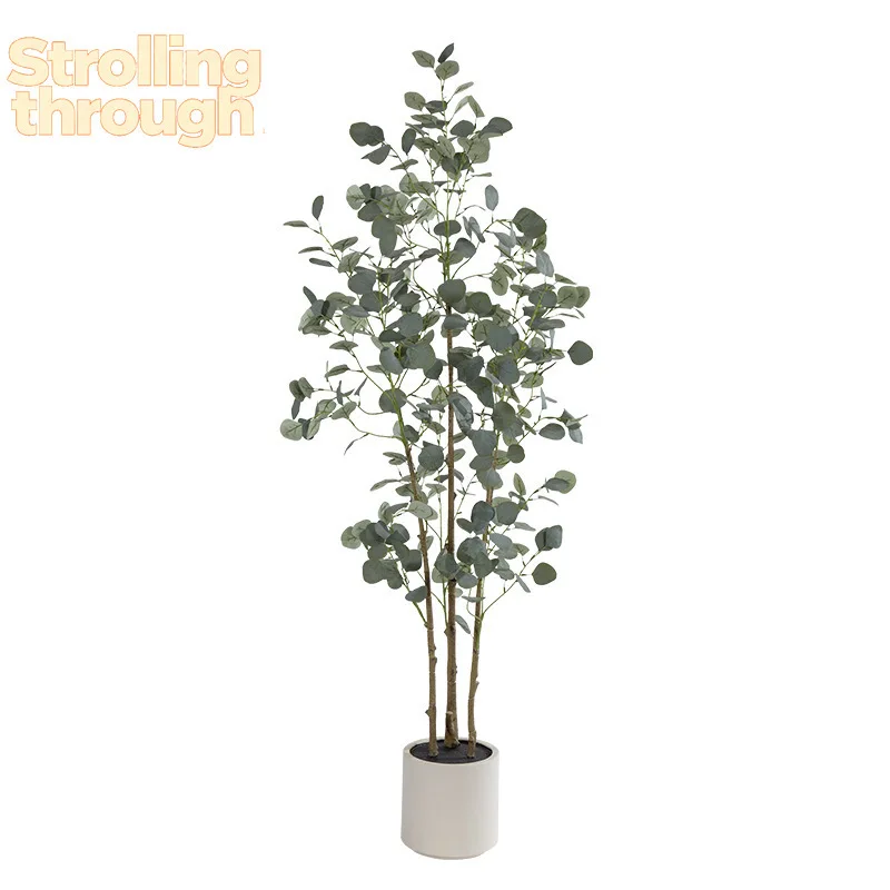 Искусственное растение эвкалипт, большое напольное растение в горшке, декор для дома, денежное дерево
Искусственное растение эвкалипт, большое напольное растение в горшке, декор для дома, денежное дерево