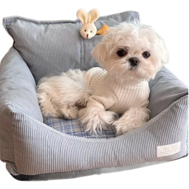 Detachable Washable Small Dog Bed Bite-Resistant Soft Cat Sofa with Spring Autumn Style Classic Rectangle Pattern Pet Supplies
Detachable Washable Small Dog Bed Bite-Resistant Soft Cat Sofa with Spring Autumn Style Classic Rectangle Pattern Pet Supplies