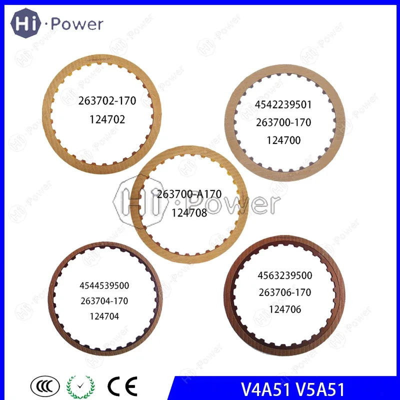F4A51 F5A51 R5A51 V4A51 V5A51 Фрикционная пластина автоматической коробки передач 263700 A170 124708 263702 -170 263700 -170 263704 -170 263706 -170
F4A51 F5A51 R5A51 V4A51 V5A51 Фрикционная пластина автоматической коробки передач 263700 A170 124708 263702 -170 263700 -170 263704 -170 263706 -170