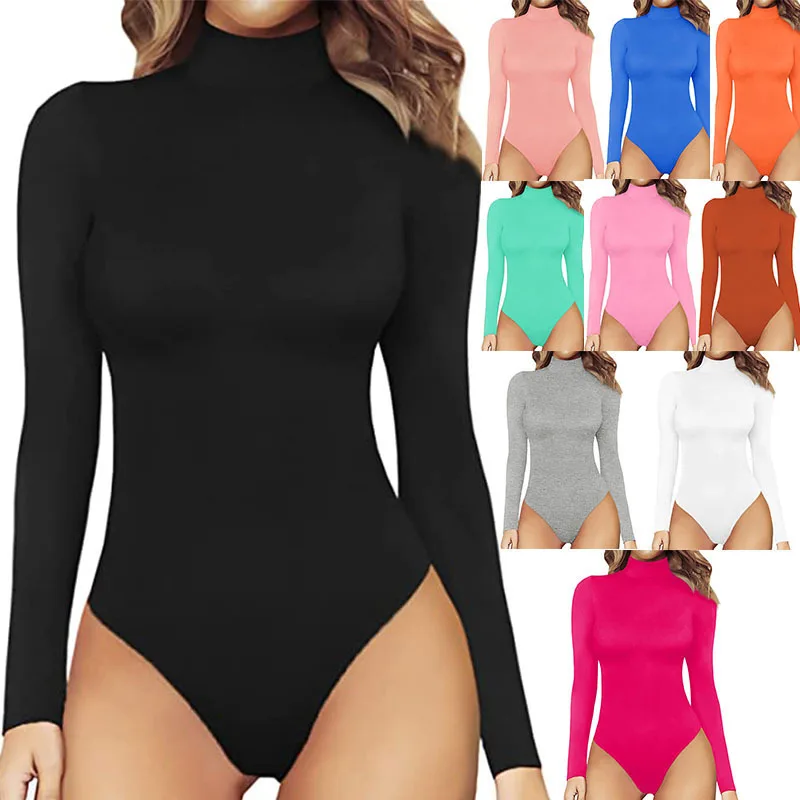 Women's Turtle Neck Long Sleeve Bodysuits Basic Slim Fit Double Lined Lightweight Layering Fall Winter Tops
Women's Turtle Neck Long Sleeve Bodysuits Basic Slim Fit Double Lined Lightweight Layering Fall Winter Tops