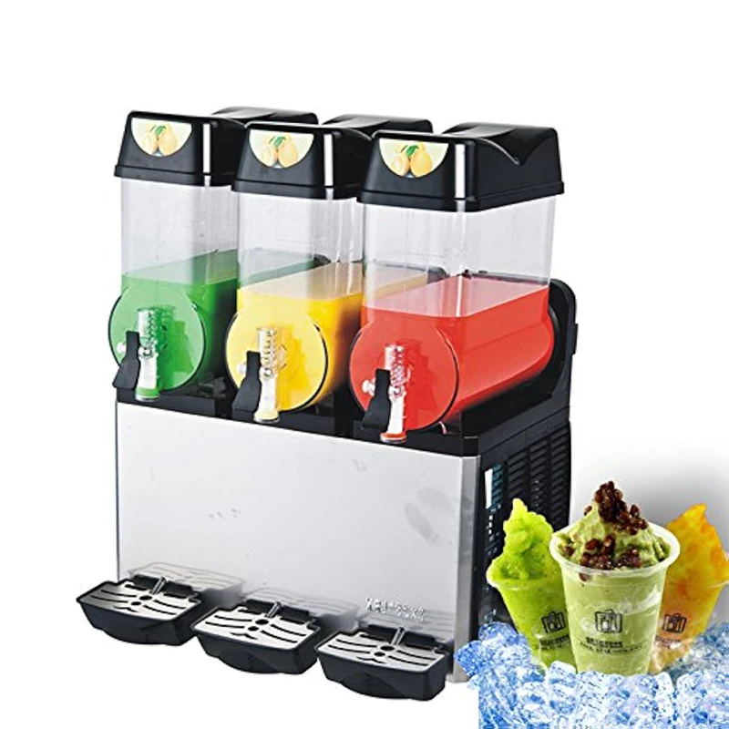 Snow Melting Ice Smoothies Granita Slush Hardness Snow Mud Adjustable 15L 3 Tanks Commercial Slushie Machine Frozen Drink
Snow Melting Ice Smoothies Granita Slush Hardness Snow Mud Adjustable 15L 3 Tanks Commercial Slushie Machine Frozen Drink