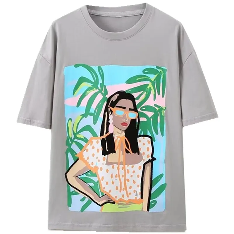 Осень 2024, женская хлопковая удобная футболка с морским принтом и эффектом Wa, повседневная футболка Sle ort Sve round Ne Regular Length
Осень 2024, женская хлопковая удобная футболка с морским принтом и эффектом Wa, повседневная футболка Sle ort Sve round Ne Regular Length