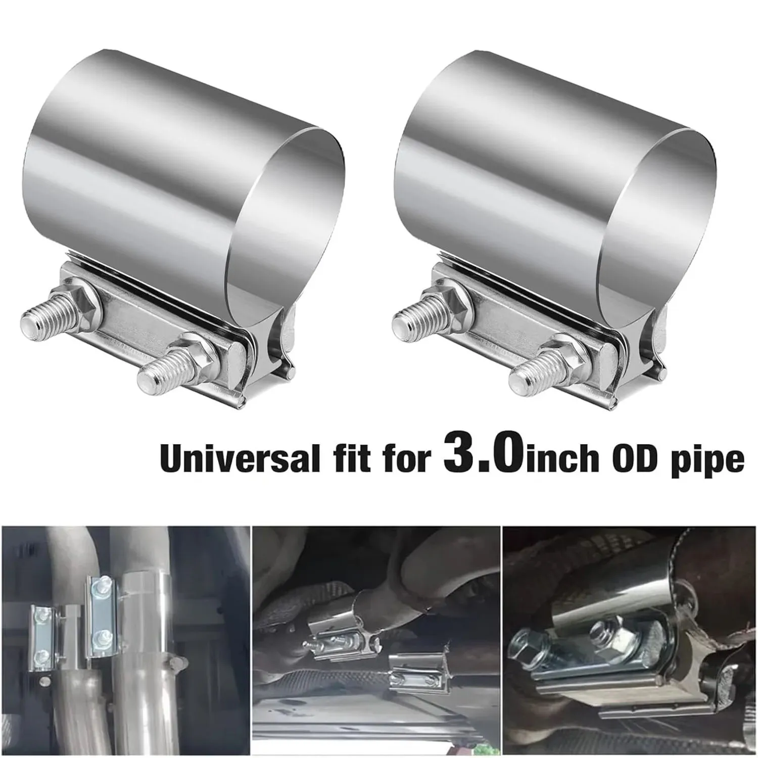 2pcs 3.0inch Stainless steel Universal Exhaust Pipe Connection Hoop Strong Steel Pipe Clamp Car Accessories
2pcs 3.0inch Stainless steel Universal Exhaust Pipe Connection Hoop Strong Steel Pipe Clamp Car Accessories