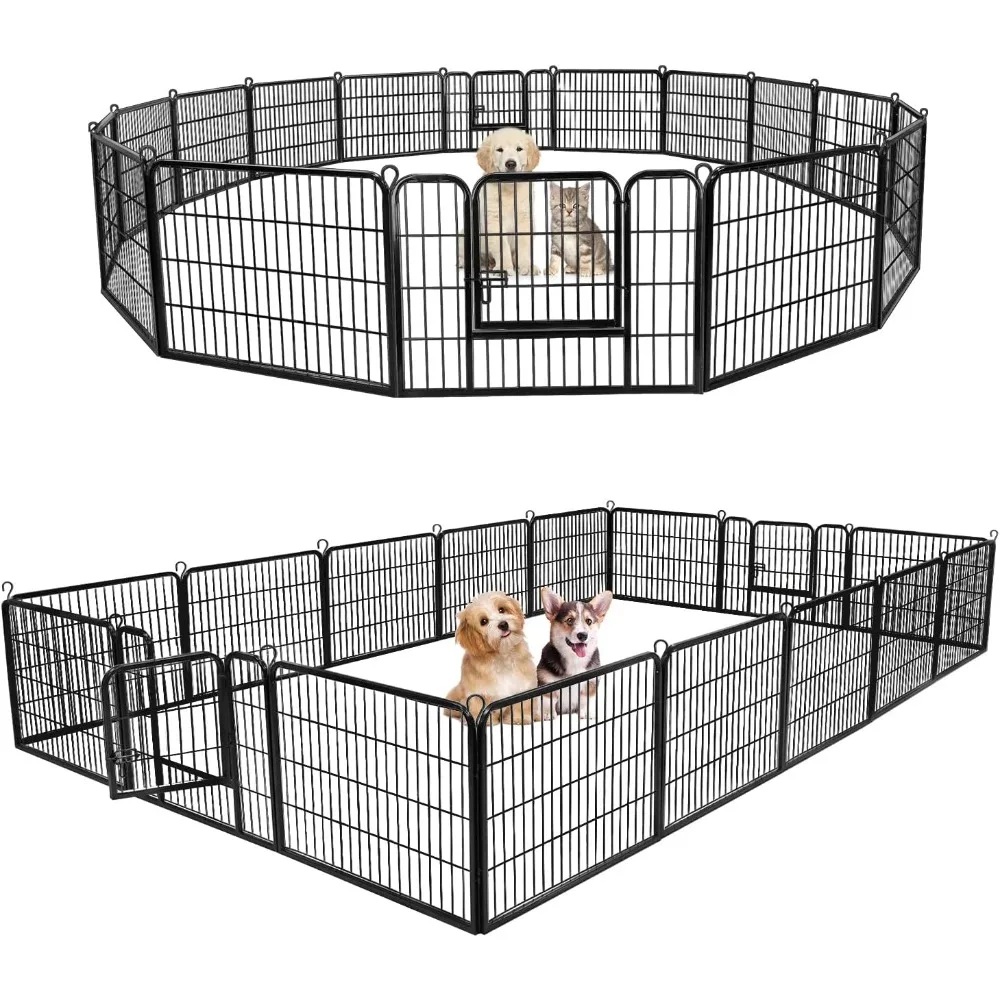 ZENY Dog Playpen 24 Inch 16 Panels, Heavy Duty Pet Dog Pen Indoor, Metal Dog Fence with Doors, Foldable Animal Outdoor
ZENY Dog Playpen 24 Inch 16 Panels, Heavy Duty Pet Dog Pen Indoor, Metal Dog Fence with Doors, Foldable Animal Outdoor