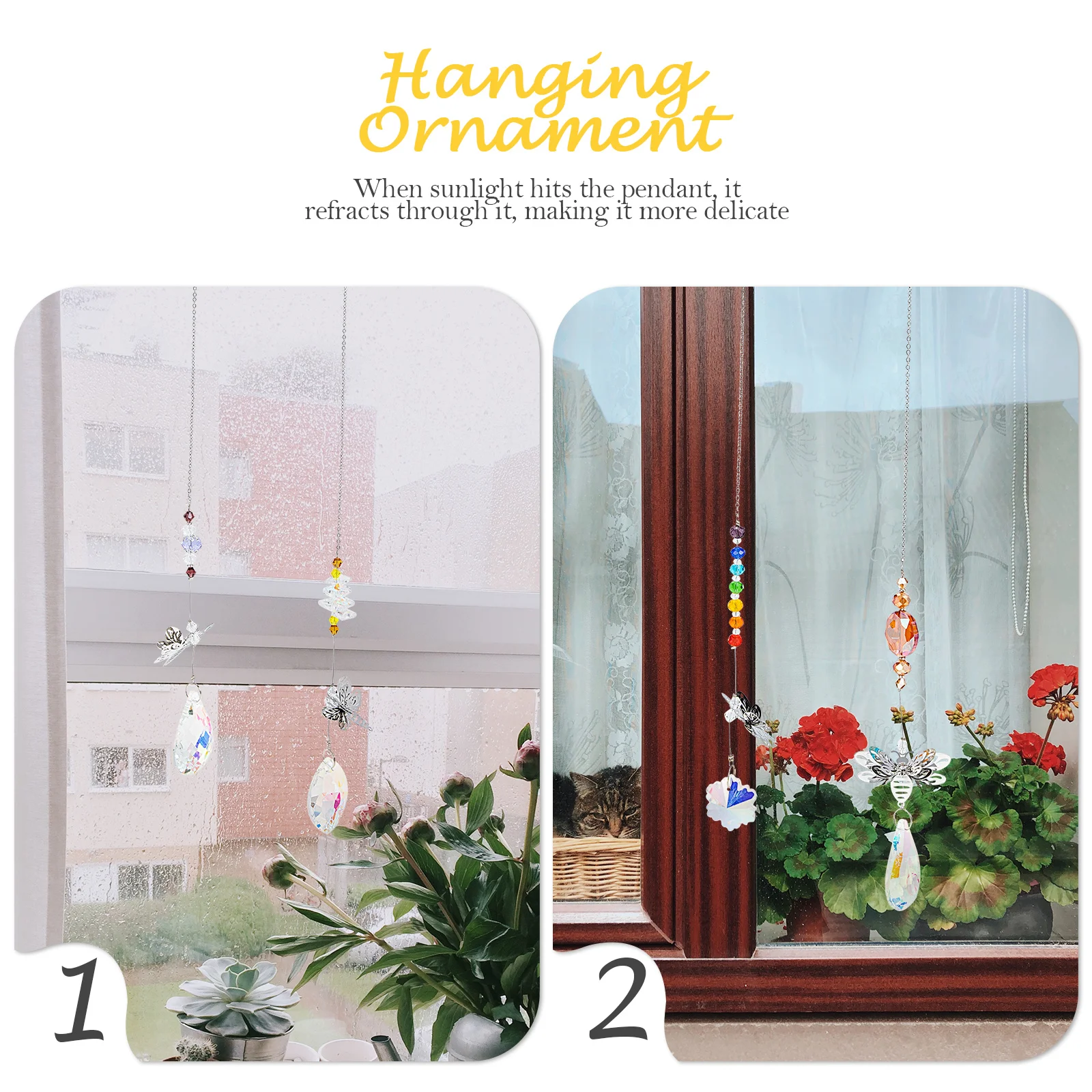7pcs Crystal Hanging Ornament Artificial Sun Catcher For Garden Home Decor Delicate Pendant Sunlight Reflective Garden
7pcs Crystal Hanging Ornament Artificial Sun Catcher For Garden Home Decor Delicate Pendant Sunlight Reflective Garden