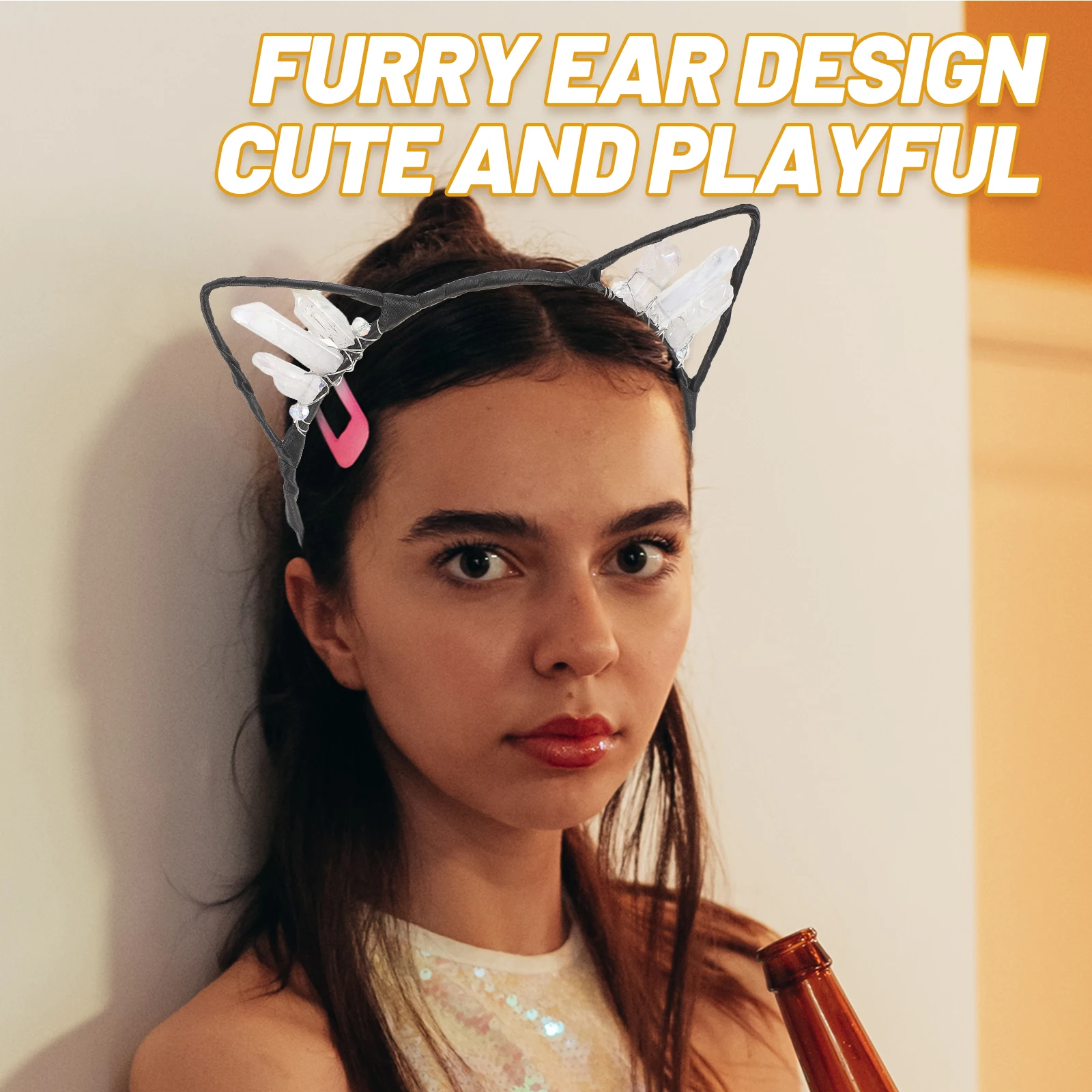 Cat Ear Headband Women Crystal Decorative Headpiece Cosplay Party Accessory Lightweight Hair Band Halloween Christmas Costume
Cat Ear Headband Women Crystal Decorative Headpiece Cosplay Party Accessory Lightweight Hair Band Halloween Christmas Costume