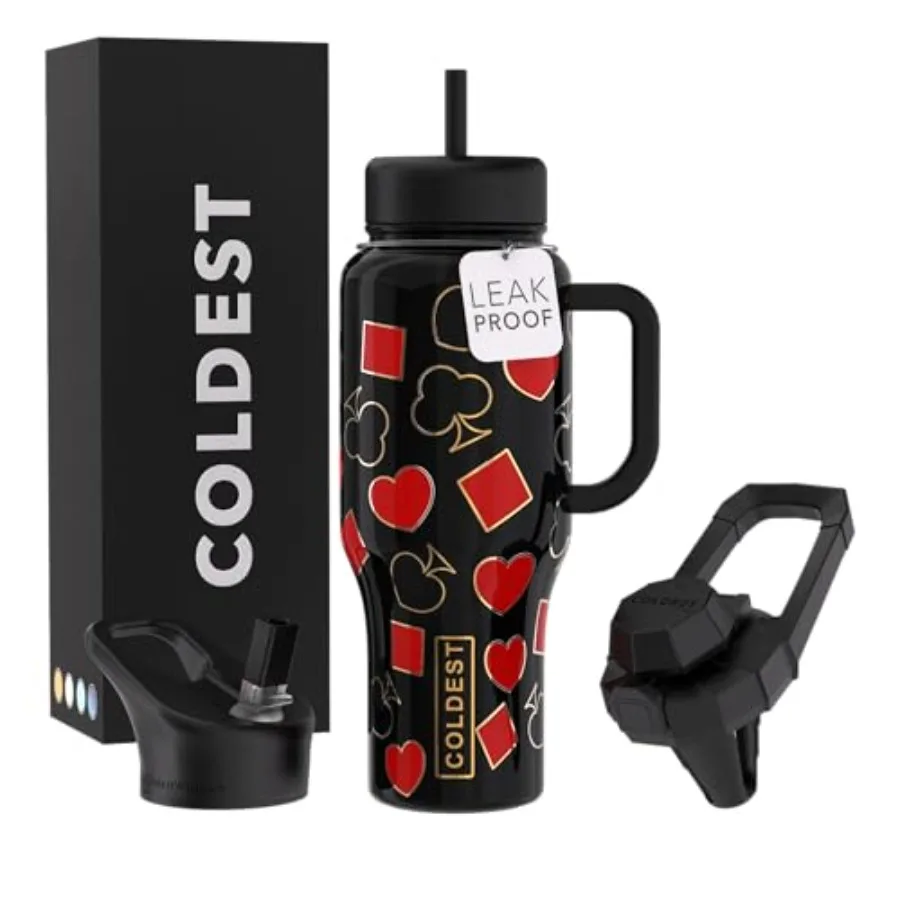 Coldest Tumbler with Handle and Straw - 100% Leak Proof Insulated Tumbler with Lid and Straw 3 Lids - Stainless Steel Tumblers
Coldest Tumbler with Handle and Straw - 100% Leak Proof Insulated Tumbler with Lid and Straw 3 Lids - Stainless Steel Tumblers